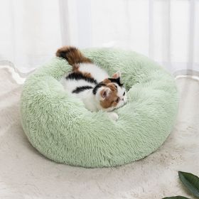 Plush Dog Bed (Color: Light Grey, size: 40cm/15.7in)